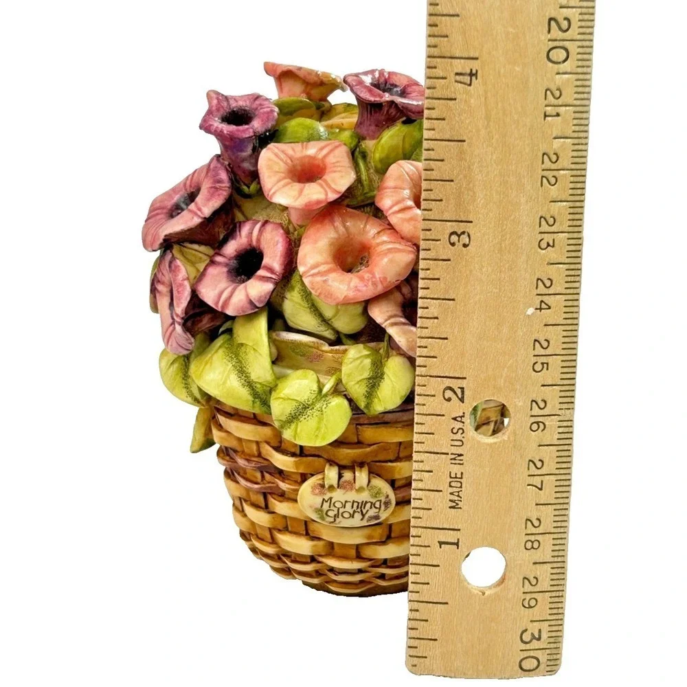 Harmony Kingdom Longaberger Morning Glory Basket Trinket Box 2000 Limited Ed - Picture 12 of 16